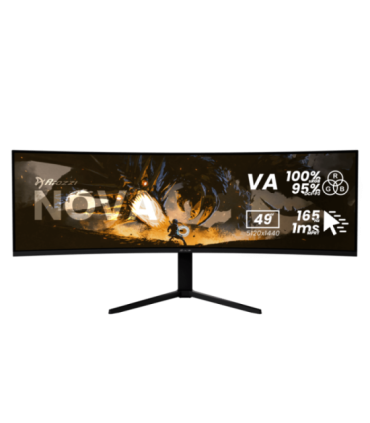 Arozzi Nova 49 " VA 32:9 165 Hz 4 ms 5120 x 1440 pixels 350 cd/m² HDMI ports quantity 2 Black
