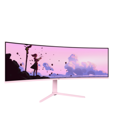 Arozzi Nova 49 " VA 32:9 165 Hz 4 ms 5120 x 1440 pixels 350 cd/m² HDMI ports quantity 2 Pink