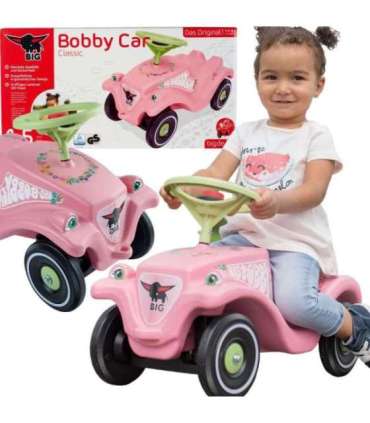 BIG Jeździk Bobby Car Classic Flower Różowy