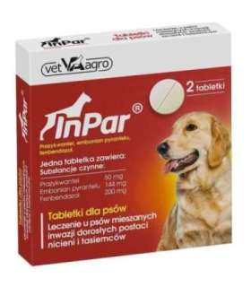 VETAGRO InPar - deworming tablet for dogs - 2 pcs