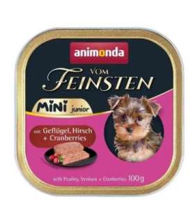 ANIMONDA Vom Feinsten Mini Junior with Poultry, venison + cranberries 100g