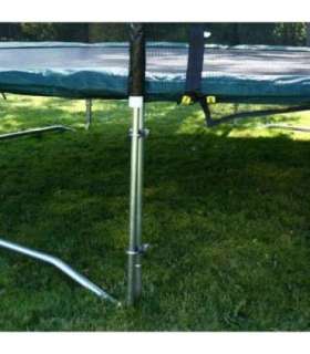 Turvavõrk D304cm batuudile, postidega, must