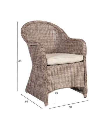 Tool TOSCANA 60x69xH86cm, beež