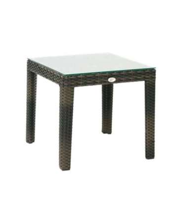 Abilaud WICKER 50x50xH45cm, tumepruun