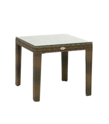 Abilaud WICKER 50x50xH45cm, cappuccino