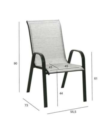 Tool DUBLIN 55,5x73xH90cm, hõbehall