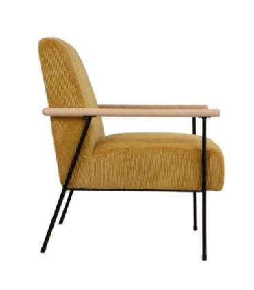 Tugitool JADE 63x75,5xH85,5cm, kollane