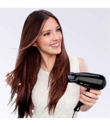 Braun Hairdryer Satin Hair 1 HD130 Travel black Schwarz (BRHD130E)