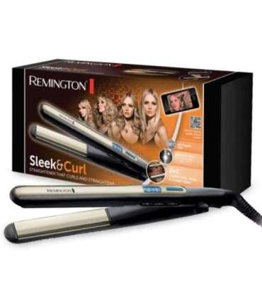 Remington Straightener (S6500) Sleek & Curl black gold