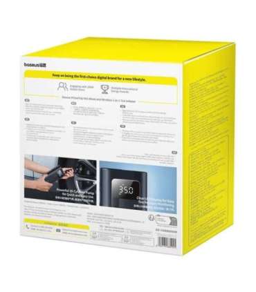 Baseus PrimeTrip VA1 2-in-1 pump with flashlight black