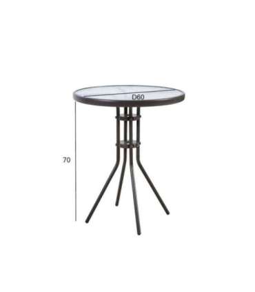 Laud DUBLIN D60xH70cm, tumepruun