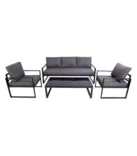 Aiamööblikomplekt LEIPZIG laud, diivan ja 2 tooli