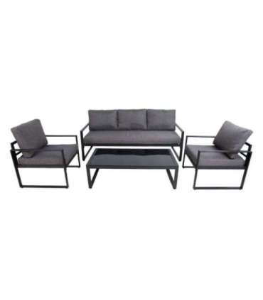 Aiamööblikomplekt LEIPZIG laud, diivan ja 2 tooli