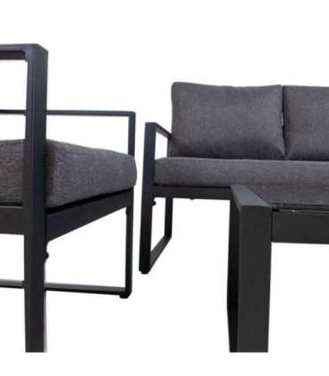 Aiamööblikomplekt LEIPZIG laud, diivan ja 2 tooli