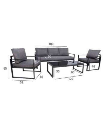 Комплект LEIPZIG диван, 2 стула, стол