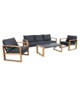 Aiamööblikomplekt DUISBURG laud, diivan ja 2 tugitoolid