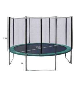 Батут с сеткой безопасности D426см