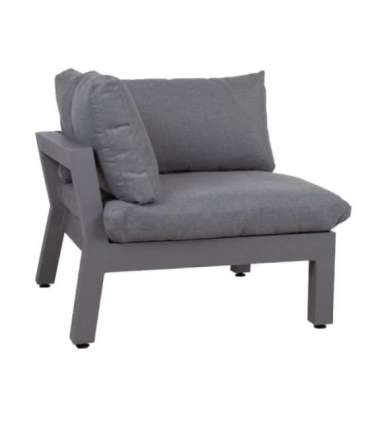 Aiamööblikomplekt FLUFFY mooduldiivan ja laud, hall