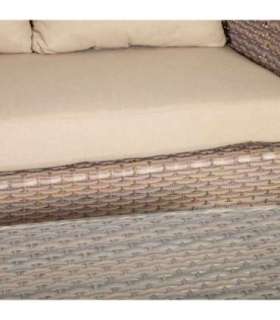 Aiamööblikomplekt EDEN laud, diivan ja 2 tooli, beež