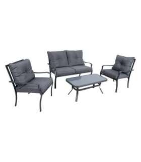 Aiamööblikomplekt BOSLER laud, diivan ja 2 tooli