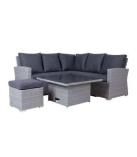 Aiamööblikomplekt SAMUEL laud, nurgadiivan ja tumba