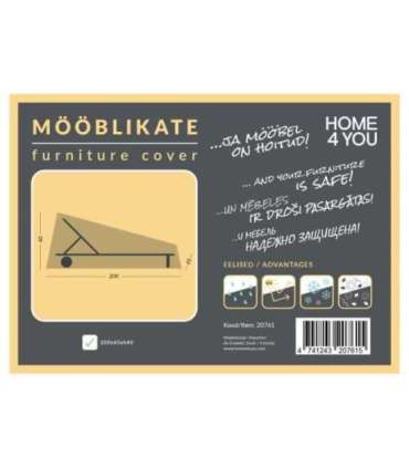 Mööblikate 200x65x40cm, ilmastikukindel