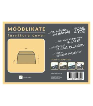 Mööblikate 170x170x90cm, ilmastikukindel