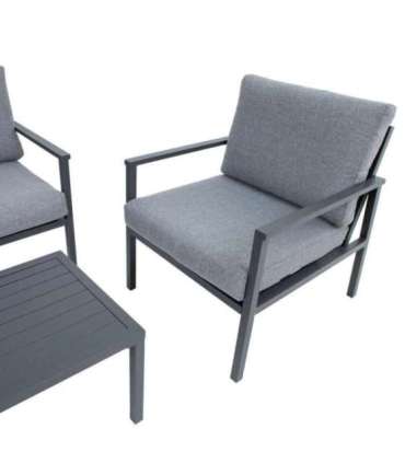 Aiamööblikomplekt ADRIO laud, diivan ja 2 tooli