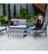 Aiamööblikomplekt ADRIO laud, diivan ja 2 tooli