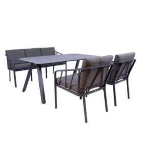 Aiamööblikomplekt KAHLA laud, diivan ja 2 tooli