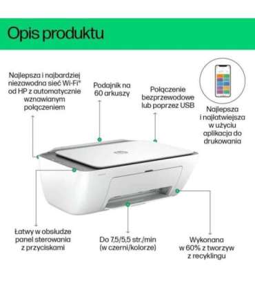 HP DeskJet 2820e Wireless All-in-One Color Printer, Copier, Scanner