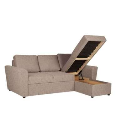 Nurgadiivanvoodi INGA 217x92/160xH92cm, beež