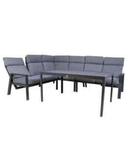 Aiamööblikomplekt CASTEN laud ja nurgadiivan