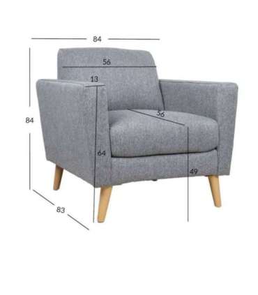 Tugitool KAILI 84x83xH84cm, hall