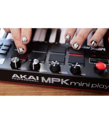 AKAI MPK Mini Play MK3 Control keyboard Pad controller MIDI USB Black, Red