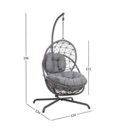 Ripptool AMARA 134x134xH196cm, hall