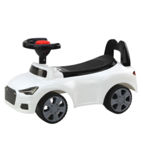 Car Ride On With Backrest QX-3396 Horn Storage Box White