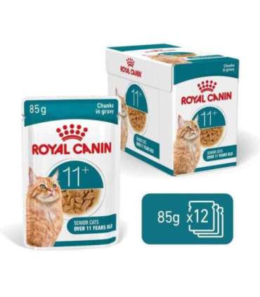 ROYAL CANIN Ageing 11+ Chunks in gravy - wet cat food - 12x85g
