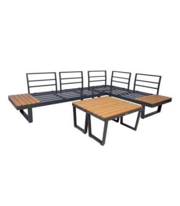 Aiamööblikomplekt MALTA mooduldiivan, 2 lauda