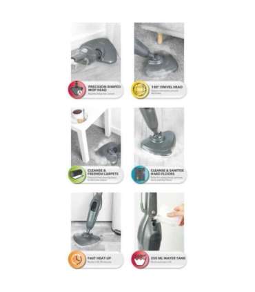 Beldray BEL01986VDER Clean and Refresh Steam Cleaner