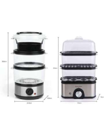 Salter EK5885VDE Compact 3-Tier Steamer