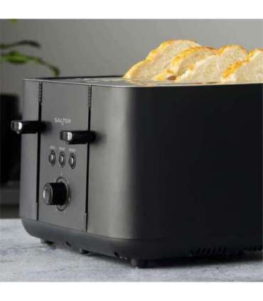 Salter EK5565MBLKFVDE Kuro 4-Slice Toaster