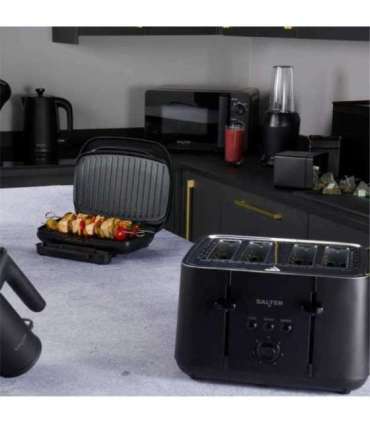 Salter EK5565MBLKFVDE Kuro 4-Slice Toaster