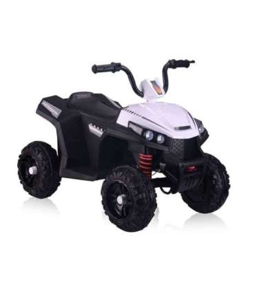 S601 White - Electric Ride On Quad