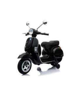 Vespa Scooter Electric Ride On Motorcycle - Black