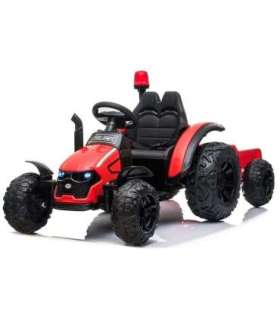 Electric Ride On Tractor HZB-200 with Trailer Red