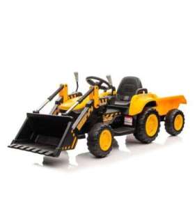 Rechargeable tractor with bucket BW-X002A Yellow