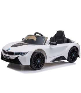 Battery-powered car BMW I8 Coupe White