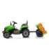 Battery-powered tractor BBH-030, green