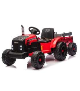 CH9959B Battery Operated Tractor with Trailer Red 24V